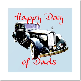 Father's Day 1930s classic car Packard Day of Dads Posters and Art